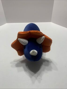 Hobby Lobby Blue and Orange Triceratops Plush